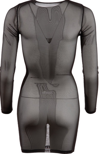 Powernet Mini Jurk Doorschijnend Cottelli Collection – Sexy Powernet Mini Jurk Doorschijnend met Lange Mouwen… .png 4